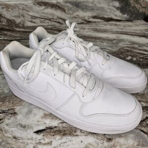 Nike Ebernon Low Men 12 Basketball Shoe Triple White Athletic Sneaker AQ1779